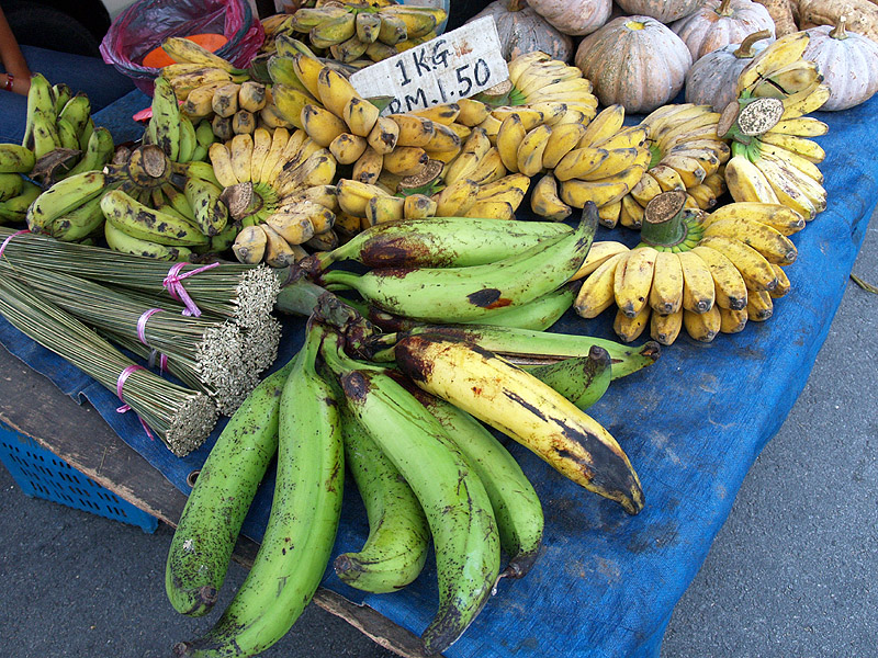 揚げバナナ：Pisang gorengにも使う調理用のバナナ