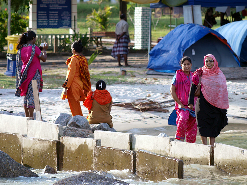 インド系マレーシア人のイスラム教徒にとって神聖なプラウ・ブサ島
