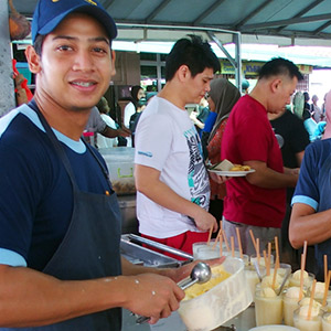 マレー半島で一番繁盛しているココナッツシェイクのお店　Klebang original Coconut Shake
