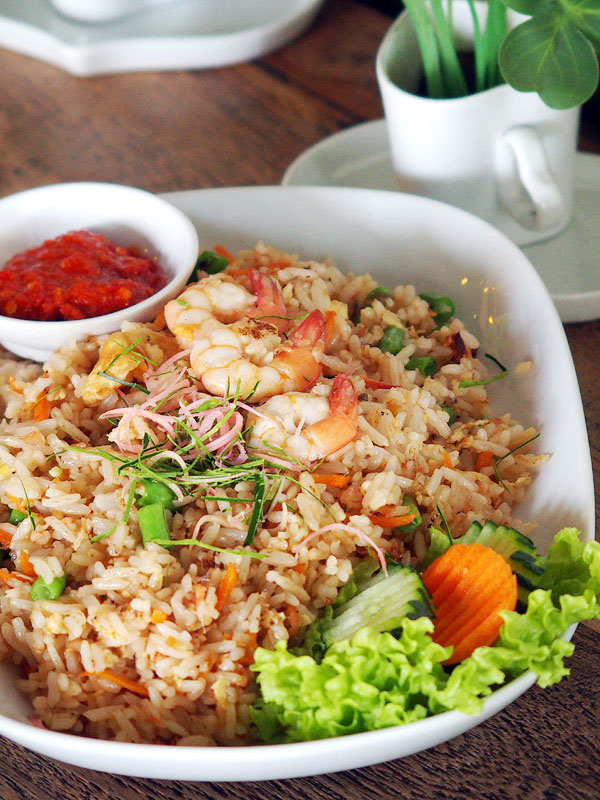 ナシゴレン・チンチャロ（エビの塩辛焼きめし）Nasi goreng cincaluk（Fried Rice with Fermented Shrimps） Ta Chi Nyonya House Cafe
