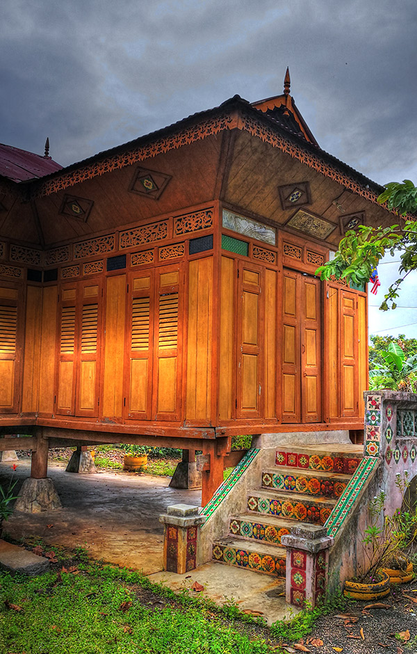 マレー伝統家屋　Sungai Rambai Traditional Malay House