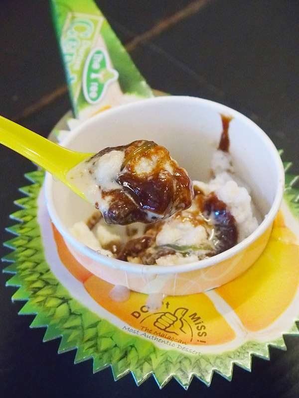 ドリアンのかき氷　Durian Cendol ＠ San Shu Gong Melaka