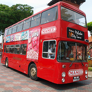 マラッカの公共交通機関パノラマバス　Panorama Melaka bus